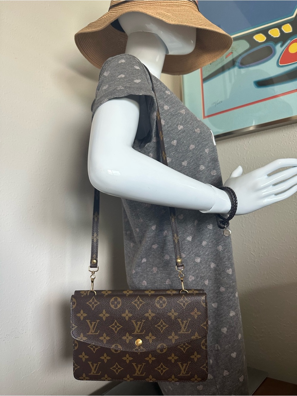 Louis Vuitton Monogram Double Rabat Pochette